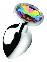 Load image into Gallery viewer, Booty Sparks Rainbow Prism Gem Anal Plug Large
