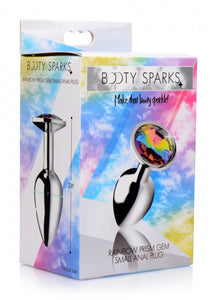 Booty Sparks Rainbow Prism Gem Anal Plug Small