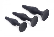 Load image into Gallery viewer, Master Series Triple Spire Tapered Silicone Anal Trainer 3pc Set
