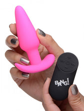 Load image into Gallery viewer, Bang! 21x Vibrating Silicone Butt Plug W/ Remote Pink
