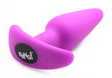 Load image into Gallery viewer, Bang! 21x Vibrating Silicone Butt Plug W/ Remote Purple
