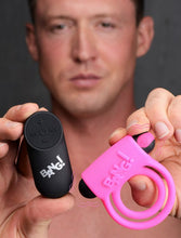 Load image into Gallery viewer, Bang! Silicone Cock Ring &amp; Bullet W/ Remote Pink
