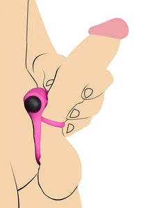 Bang! Silicone Cock Ring & Bullet W/ Remote Pink