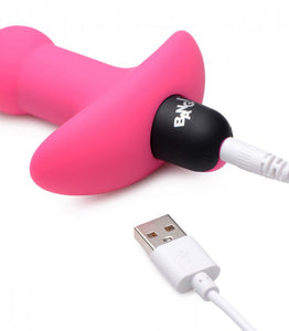 Bang! Vibrating Silicone Anal Beads & Remote Pink