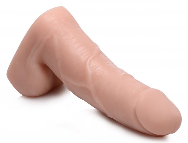 Strap U Large Bulge Soft Packer Dildo Light