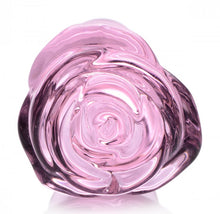 Load image into Gallery viewer, Booty Sparks Pink Rose Glass Small Anal Plug
