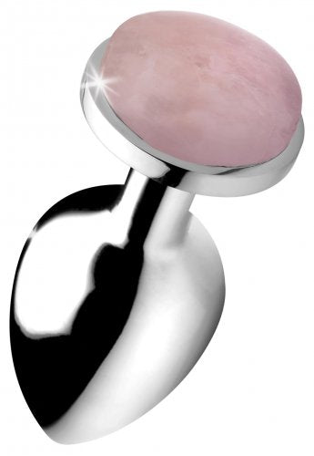 (d) Booty Sparks Gemstones La Anal Plug Rose Quartz