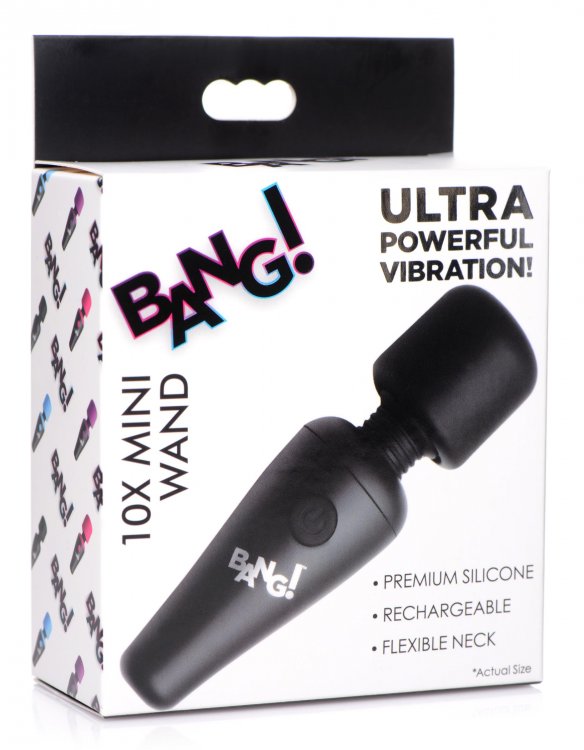 Bang! 10x Vibrating Mini Wand Black