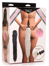 Load image into Gallery viewer, Tailz Snap On Silicone Anal Plug &amp; 3 Interchangeable Tails
