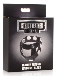 Strict Leather Cock Gear Snap On Harness Black