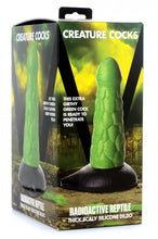 Load image into Gallery viewer, Creature Cocks Radioactive Reptile Thick Scaly Dildo
