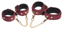 Load image into Gallery viewer, Master Series 6pc Velvet Bondage Set Burgundy
