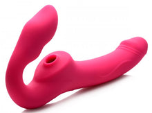 Load image into Gallery viewer, Strap U Licking &amp; Vibrating Strapless Strap-on W/ Remote
