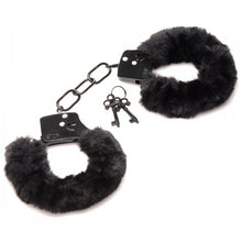 Load image into Gallery viewer, Master Series Cuffed In Fur Handcuffs Black
