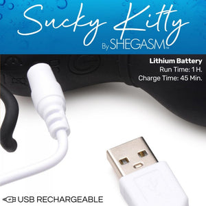 Shegasm Sucky Kitty 7x Clit Stim Black