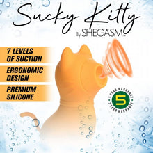 Load image into Gallery viewer, Shegasm Sucky Kitty 7x Clit Stim Orange
