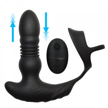 Load image into Gallery viewer, Thunderplugs 10x Thrusting Plug W/ Cock &amp; Ball Ring
