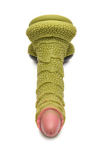 Load image into Gallery viewer, Creature Cocks Swamp Monster Green Scaly Silicone Dildo
