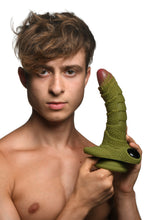 Load image into Gallery viewer, Creature Cocks Swamp Monster Green Scaly Silicone Dildo
