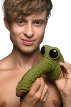 Load image into Gallery viewer, Creature Cocks Swamp Monster Green Scaly Silicone Dildo
