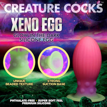 Load image into Gallery viewer, Creature Cocks Xeno Egg Glow In The Dark Silicone Egg
