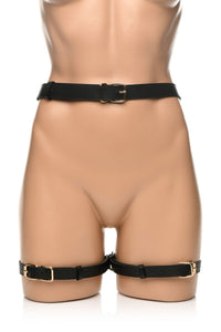 Strict Bondage Harness W/ Bows Black M/l