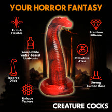 Load image into Gallery viewer, Creature Cocks King Cobra Silicone Dildo
