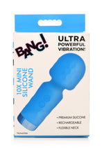 Load image into Gallery viewer, Bang! 10x Mini Silicone Wand Blue
