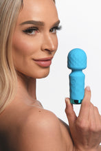 Load image into Gallery viewer, Bang! 10x Mini Silicone Wand Blue
