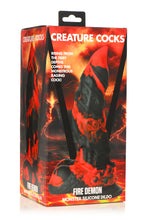 Load image into Gallery viewer, Creature Cocks Fire Demon Monster Silicone Dildo
