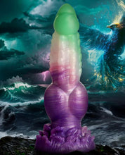 Load image into Gallery viewer, Creature Cocks Aqua Phoenix Silicone Dildo
