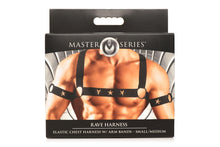 Load image into Gallery viewer, Master Series Elastic Chest Harness W/ Arm Bands S/m
