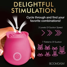 Load image into Gallery viewer, Bloomgasm The Perfect Rose Clit Stimulator Pink
