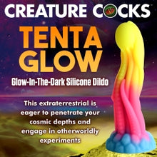 Load image into Gallery viewer, Creature Cocks Tenta-glow Glow In The Dark Dildo
