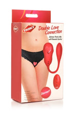 Load image into Gallery viewer, Frisky Double Love Connection Panty Vibe W/ Remote
