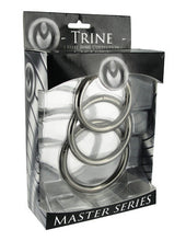 Load image into Gallery viewer, Master Series Trine Steel Cock Ring Set
